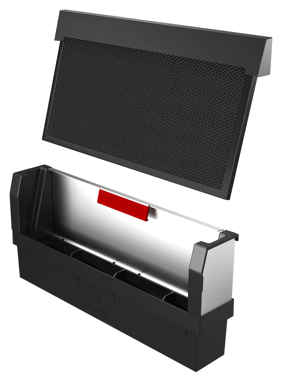 Serie 8 DDW88MM66 Dunstabzugshaube Tisch 82 cm Abluft/Umluft (Schwarz/Transparent) 