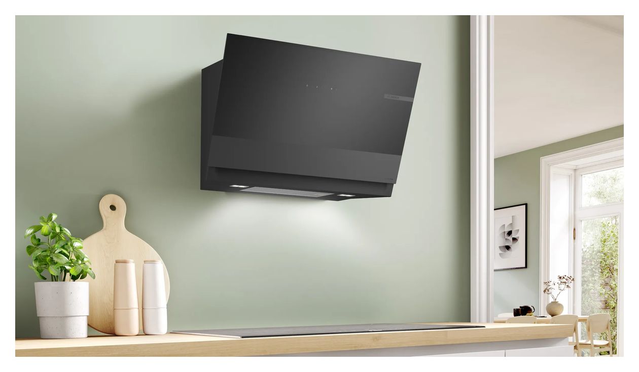Serie 8 DWK81AN65 Dunstabzugshaube Wand 80 cm Abluft/Umluft (Schwarz) 