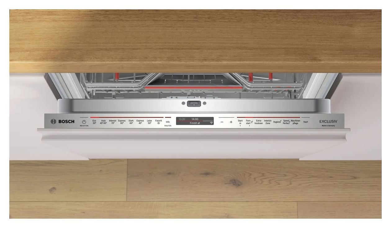 Serie 8 SBV8ECX00D 60 cm Geschirrspüler vollintegriert (ohne Front) Sehr leise 14 Maßgedecke aquaStop Funktion Wärmetauscher/EfficientDry 