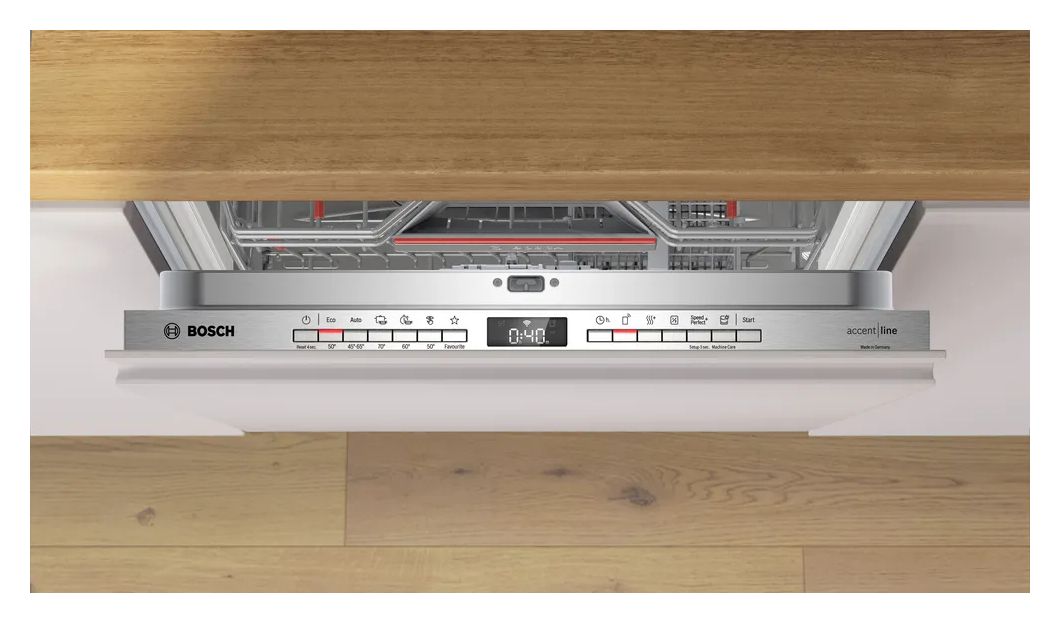 Serie 4 SMD4EB805E 60 cm Geschirrspüler vollintegriert (ohne Front) sehr leise 13 Maßgedecke aquaStop Funktion Wärmetauscher 