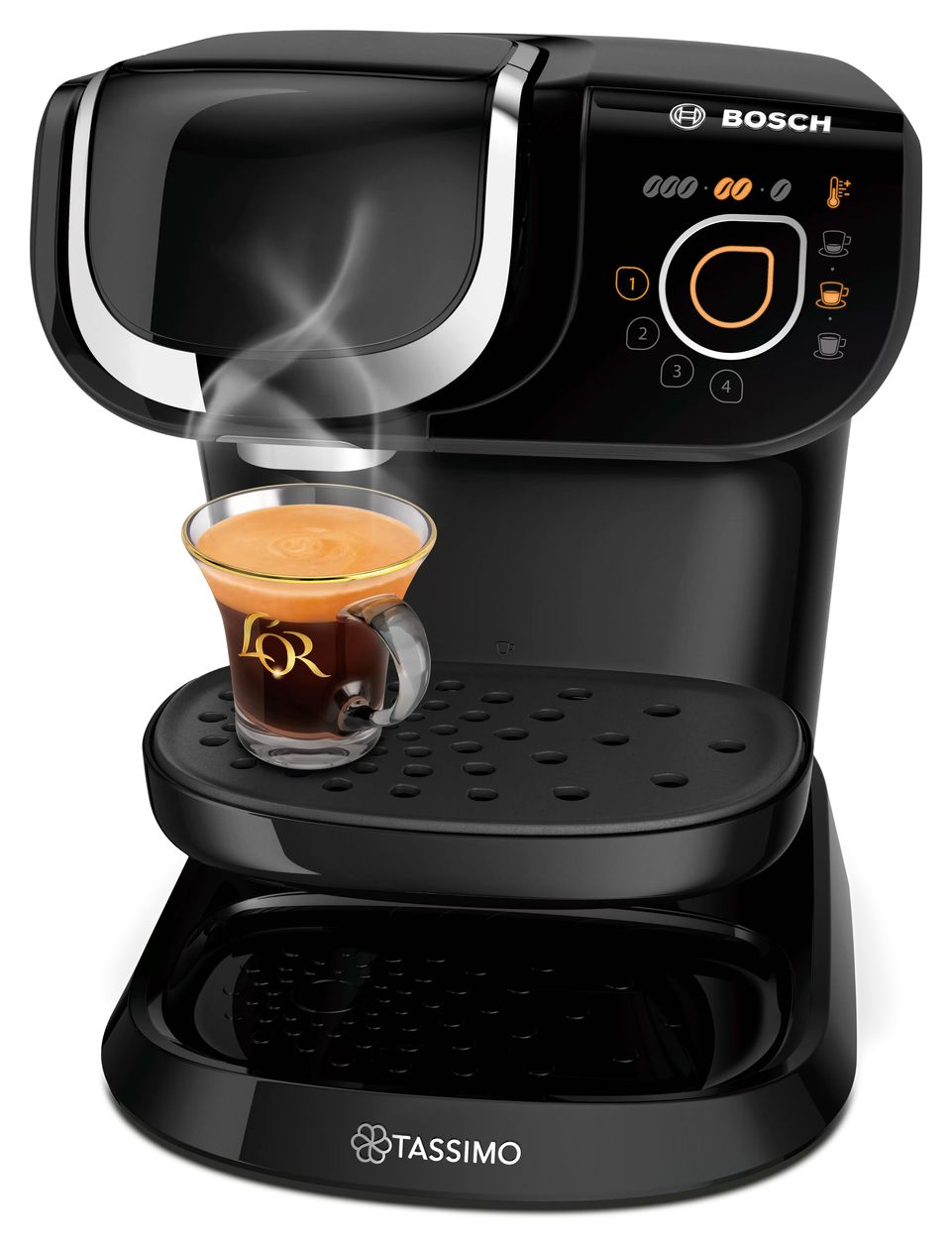 TAS6502 Tassimo My Way 2 Kaffeekapsel Maschine  (Schwarz, Chrom) 