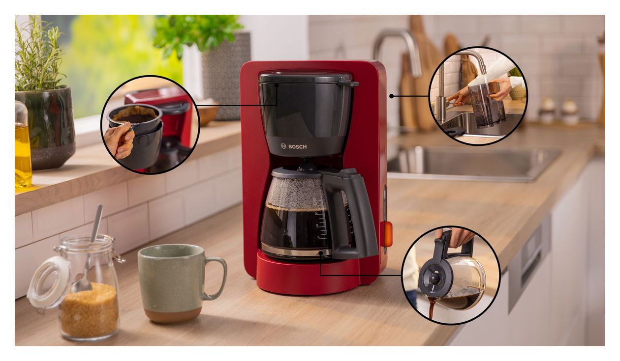 TKA3M134 MyMoment 15 Tassen Filterkaffeemaschine 1,4 l  (Rot) 