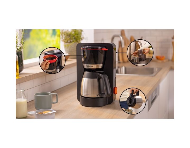 TKA6M273 MyMoment 12 Tassen Thermo Filterkaffeemaschine 1,1 l  (Schwarz) 