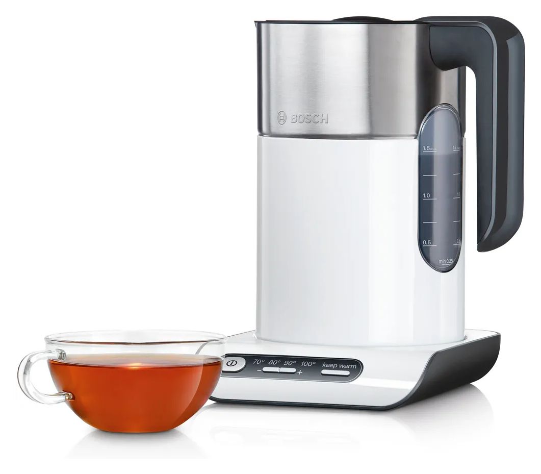TWK8611P Styline 1,5 l Wasserkocher 2400 W (Anthrazit, Edelstahl, Weiß) 