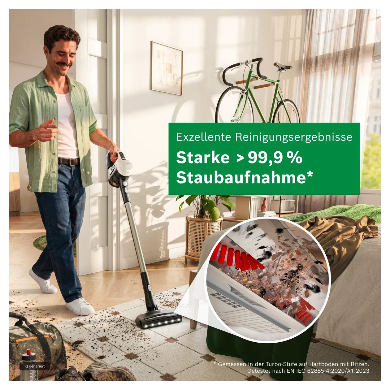 Unlimited 5 BBU52WBA Handstaubsauger Beutellos bis 50 min Laufzeit 25,2 V  (Weiß) 