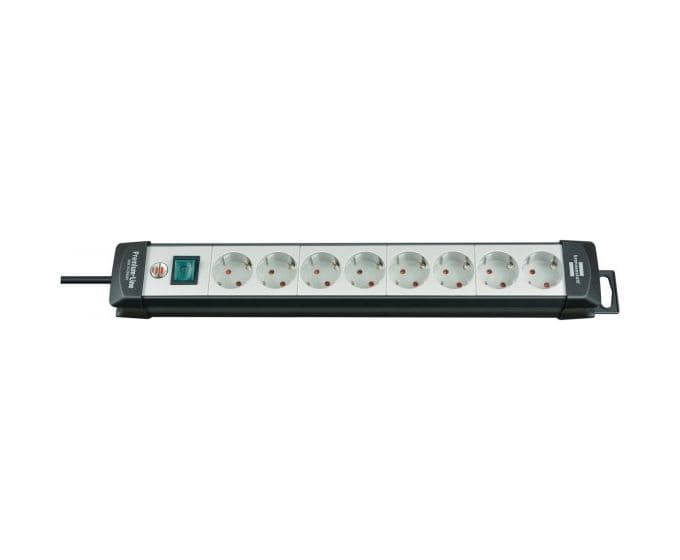 Premium-Line Steckdosenleiste 8-fach 5 m  (Schwarz/Hellgrün) 