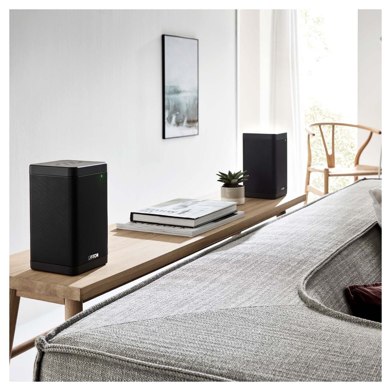 Smart Soundbox 3 S2 120 W WLAN Lautsprecher mit Bluetooth  (Schwarz) 