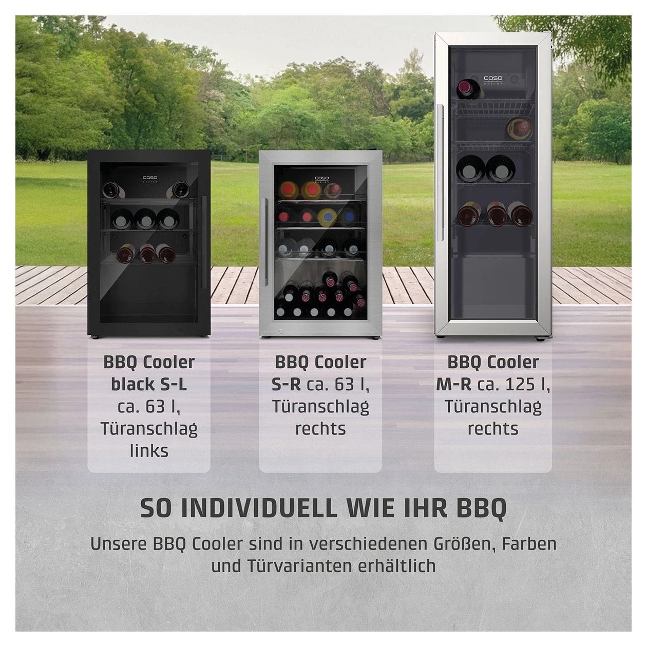 BBQ Cooler S-R700 Weinkühler Freistehend EEK: A 1 Zonen 