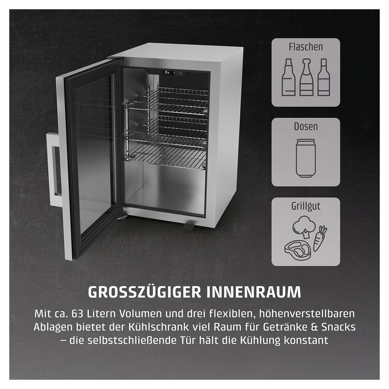 BBQ Deluxe-L Smart Weinkühler Freistehend 