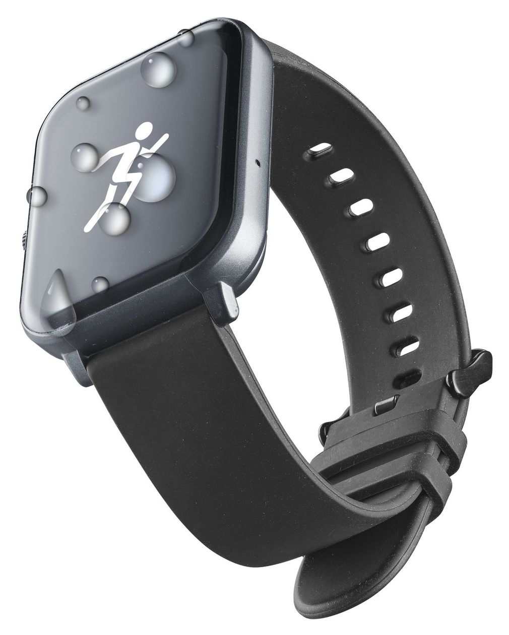 ION Pro Square Digital Smartwatch Rechteckig IP67 168 h  (Schwarz) 