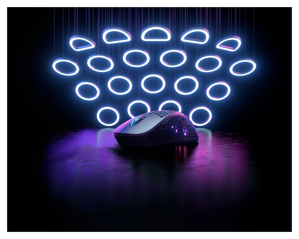 M4 RGB Wireless 19000 DPI Gaming Maus Optisch  (Schwarz) 