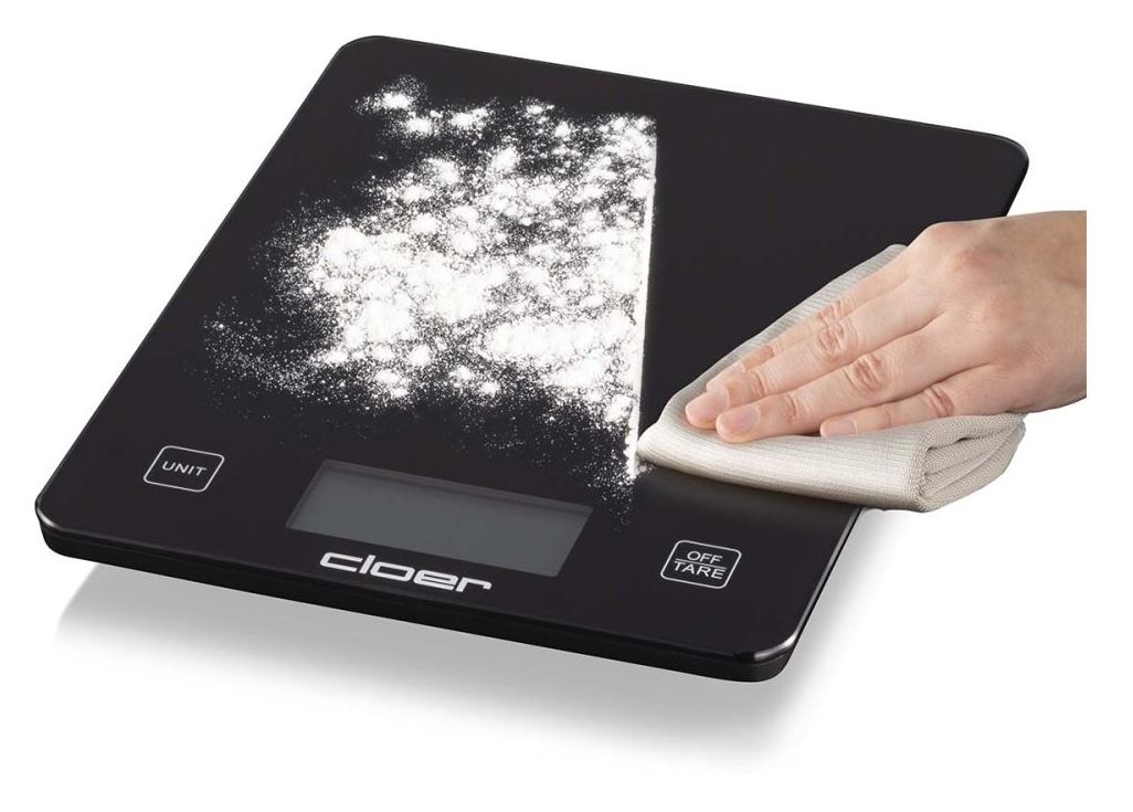 6870 Elektronische Küchenwaage bis 10 kg Genauigkeit 5 g  (Schwarz) 