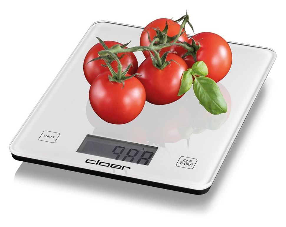 6871 Elektronische Küchenwaage bis 10 kg Genauigkeit 5 g  (Weiß) 