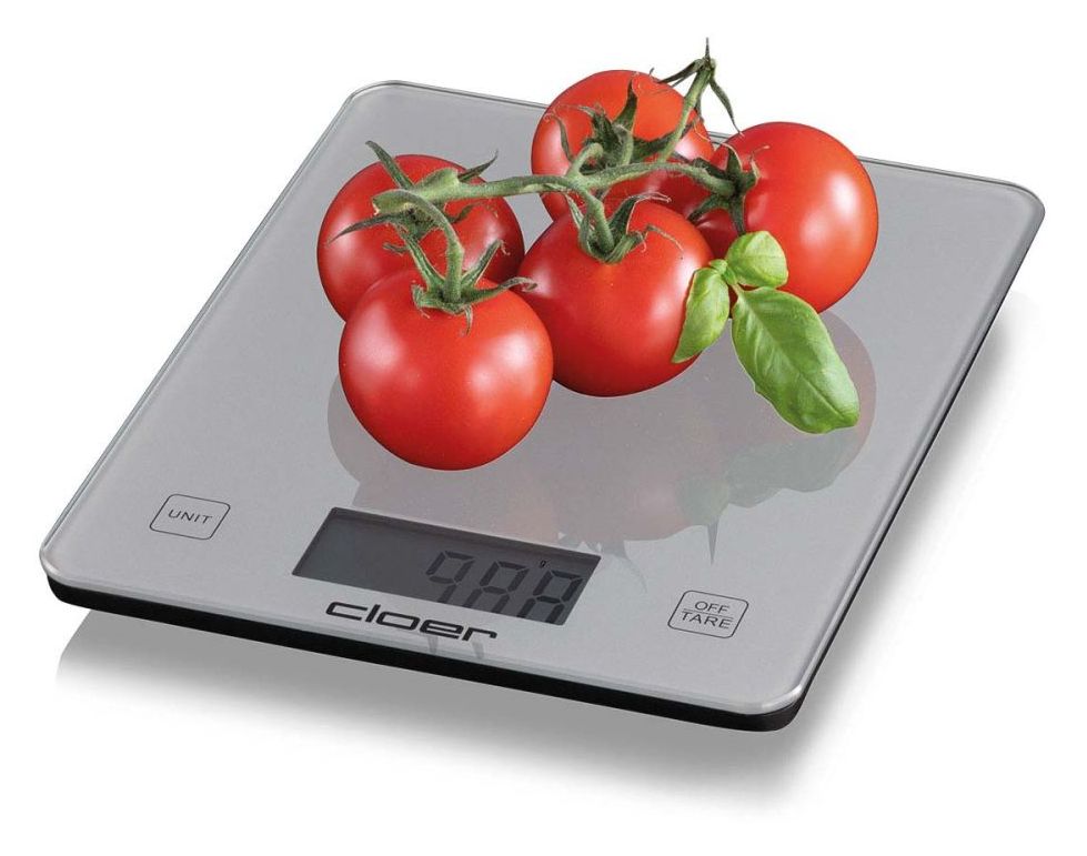 6878 Elektronische Küchenwaage bis 10 kg Genauigkeit 5 g  (Silber) 