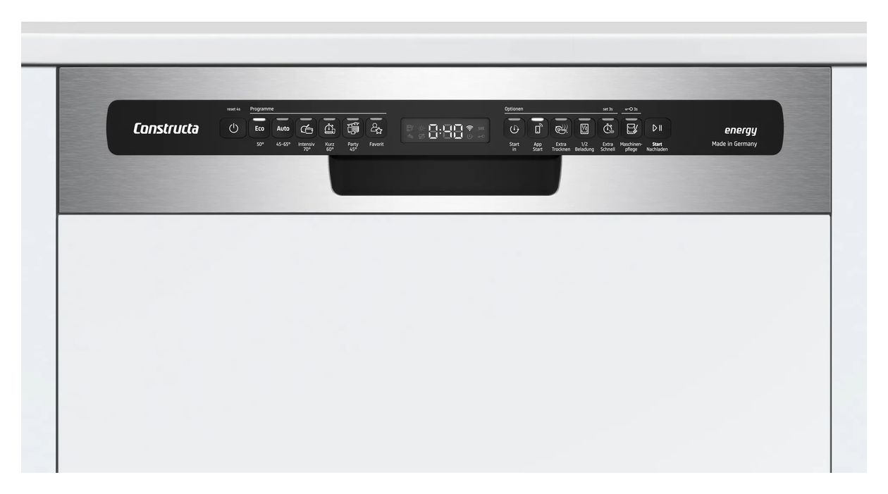 CG6IS02EBD 60 cm Geschirrspüler teilintegriert (ohne Front) Sehr leise 13 Maßgedecke aquaStop Funktion Wärmetauscher 