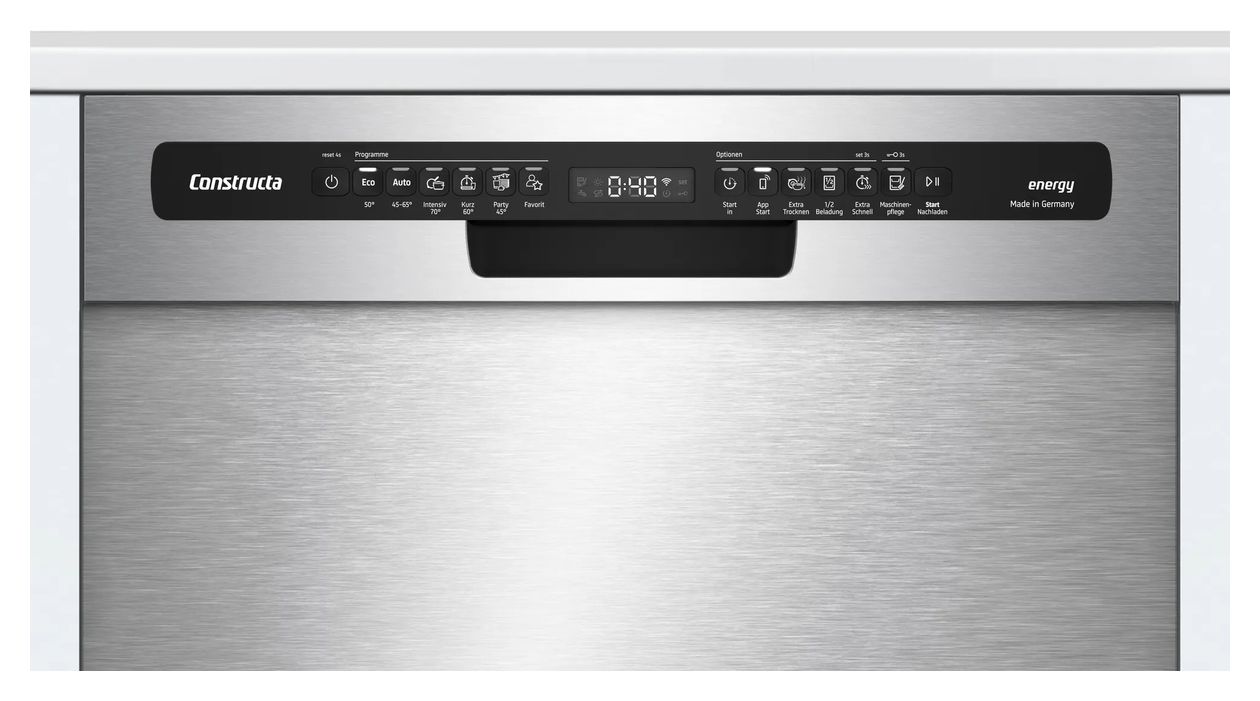 CG6US02EBD 60 cm Geschirrspüler unterbaufähig Sehr leise 13 Maßgedecke aquaStop Funktion Wärmetauscher 