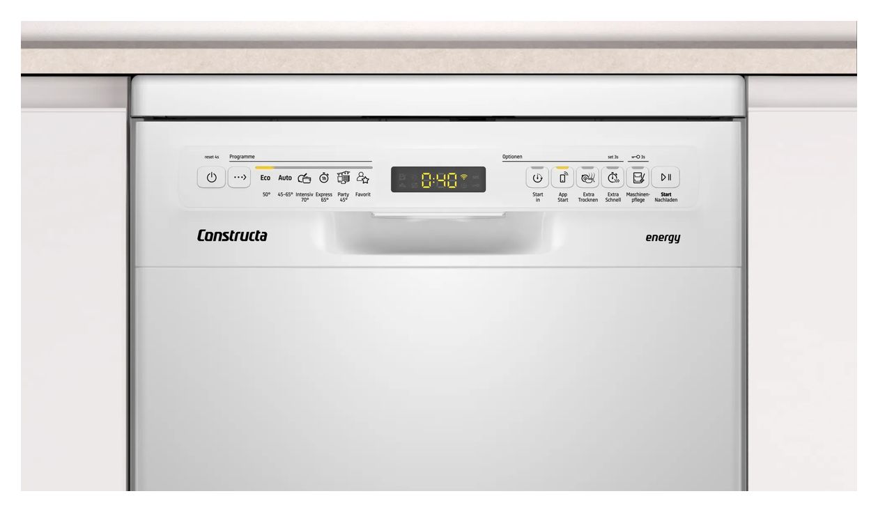 CP6SW01HLD 45 cm Geschirrspüler freistehend Leise 10 Maßgedecke aquaStop Funktion Wärmetauscher 