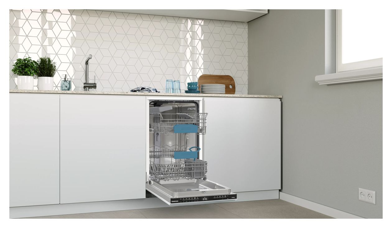 CP6VX01HLD 45 cm Geschirrspüler vollintegriert (ohne Front) Leise 10 Maßgedecke aquaStop Funktion Wärmetauscher 