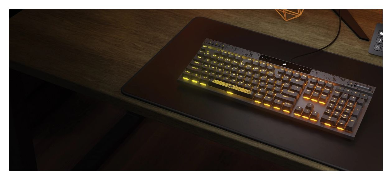 K70 Max RGB-LED Gaming Tastatur USB  (Schwarz) 