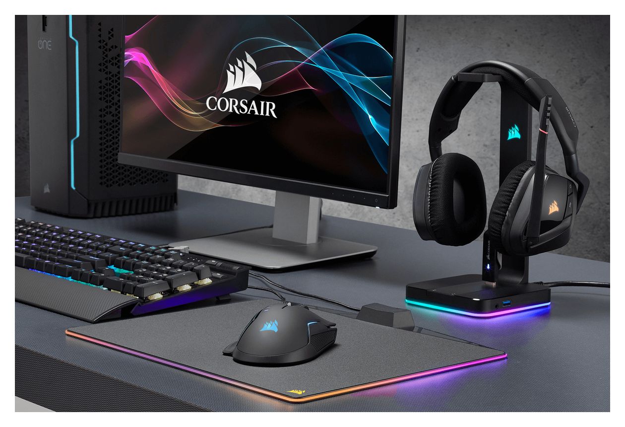ST100 RGB Premium Headset-Ständer  (Schwarz) 