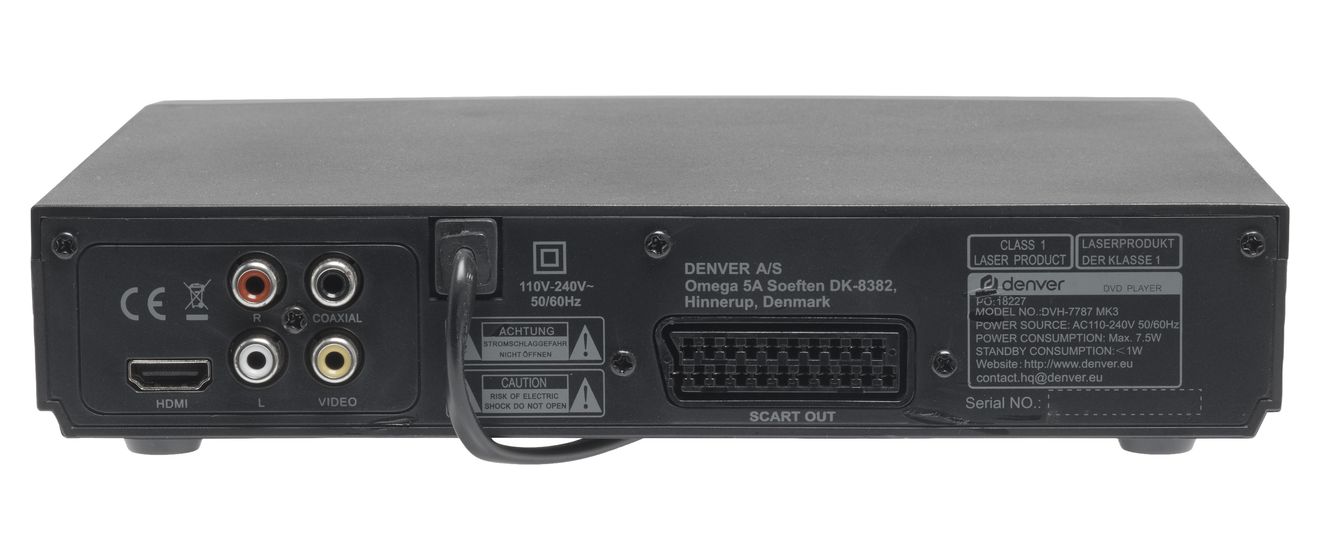DVH-7787MK3 DVD Player 1080p CD, CD-R, CD-RW, DVD, DVD+R, DVD+RW 