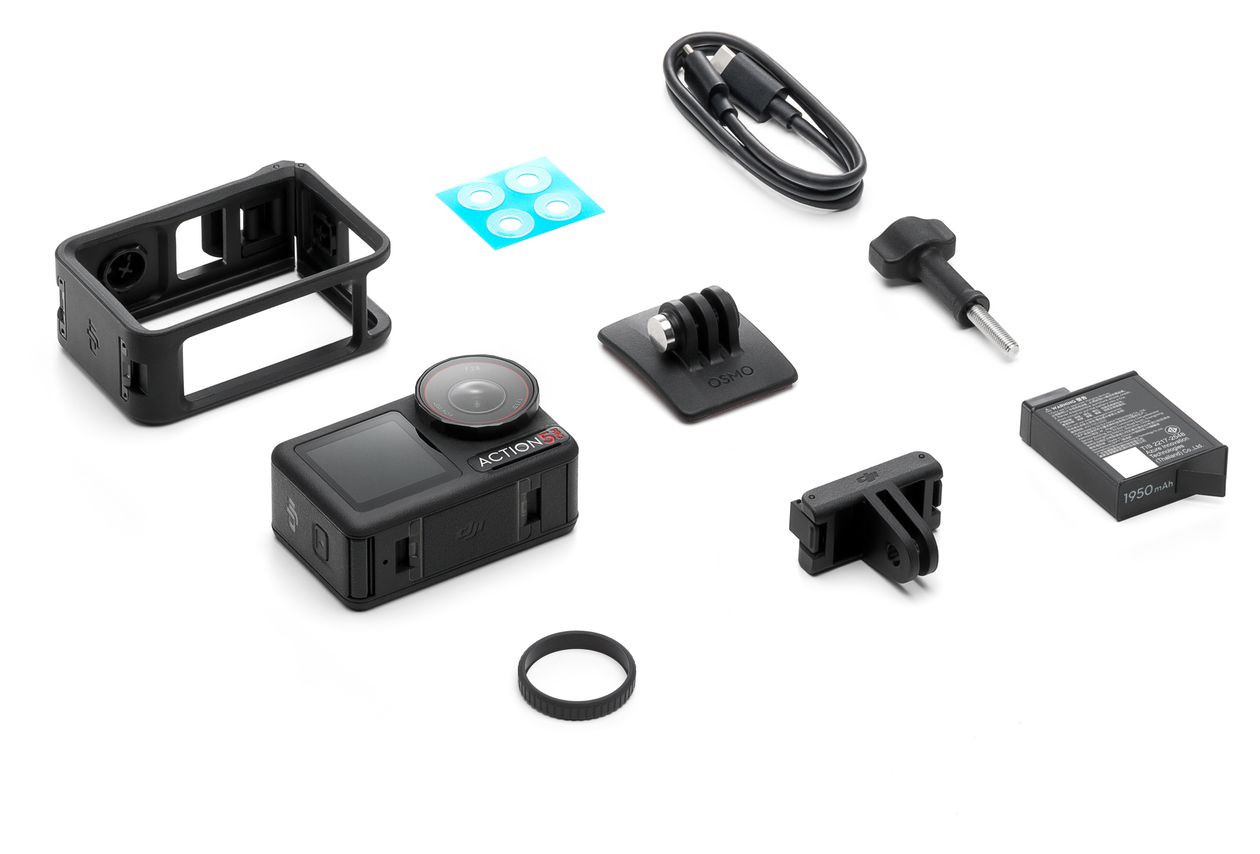 Osmo Action 5 Pro Standard Combo Aktion Kamera 155° 40 MP  (Schwarz) 