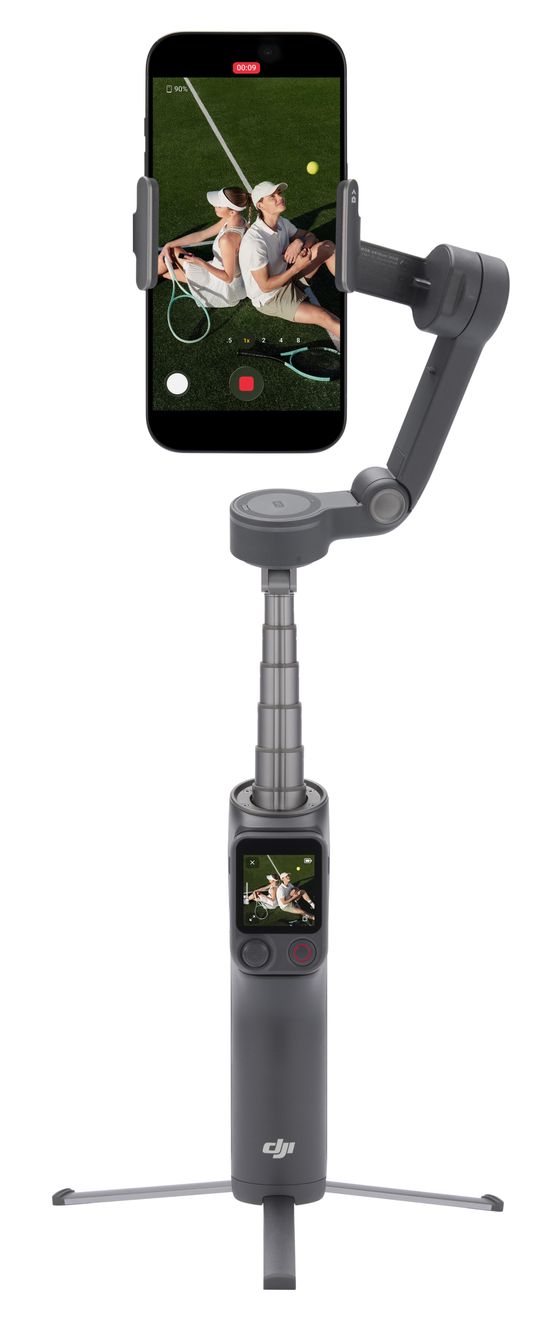 Osmo Mobile 8P Standard Combo Stativ Gimbal für Smartphone faltbar Bluetooth  (Schwarz) 