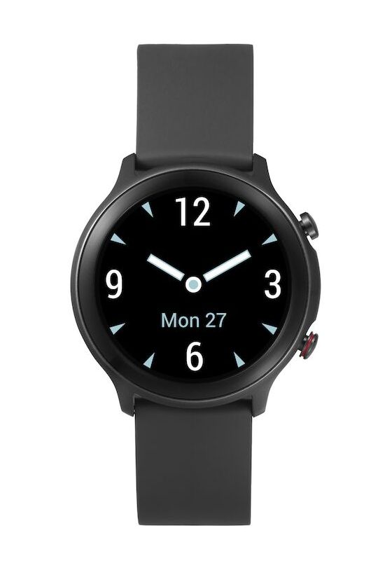 380600 Watch Digital 44 mm Smartwatch Rund IP68  (Schwarz) 