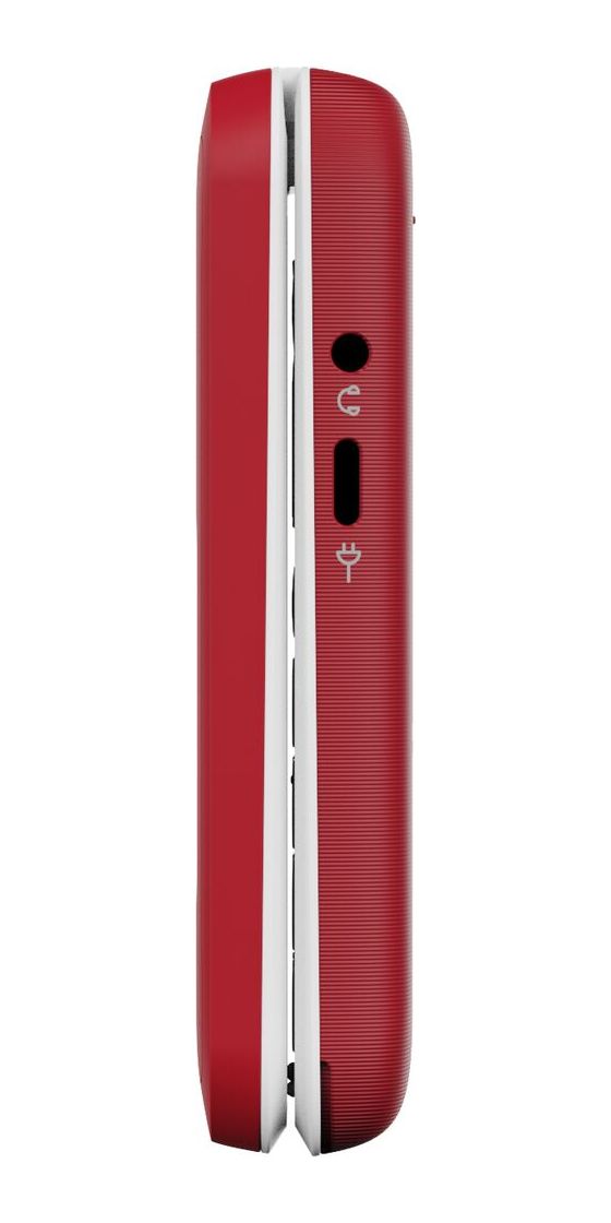 Leva E30 4G Smartphone 7,11 cm (2.8 Zoll) 0,3 MP Single SIM  (Rot, Weiß) 