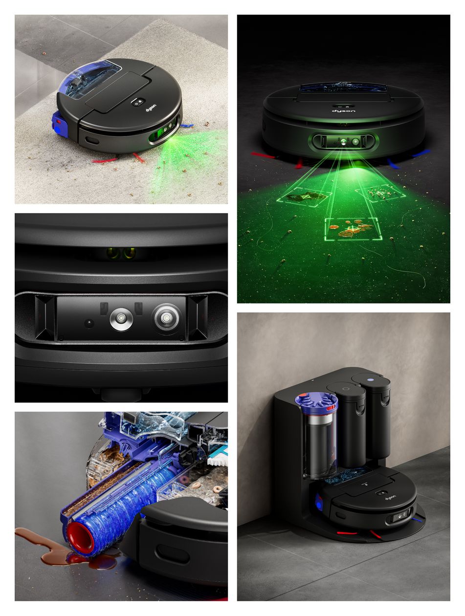 Spot+Scrub AI Saugroboter nass/trocken 140 min Akku 18000 Pascal Leistung  (Schwarz) 