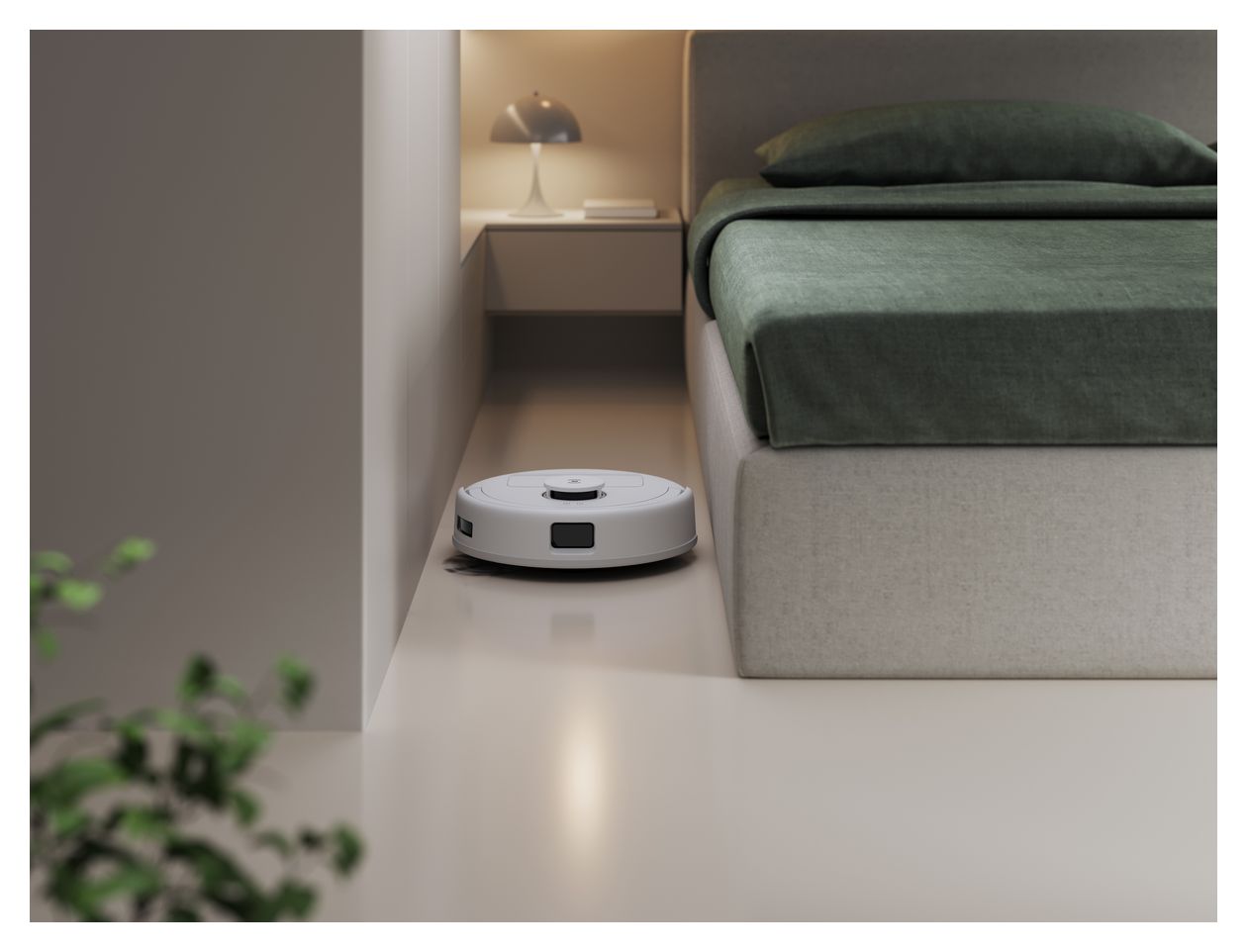 Deebot Mini Saugroboter nass/trocken 150 min Akku 9000 Pascal Leistung  (Blau, Weiß) 