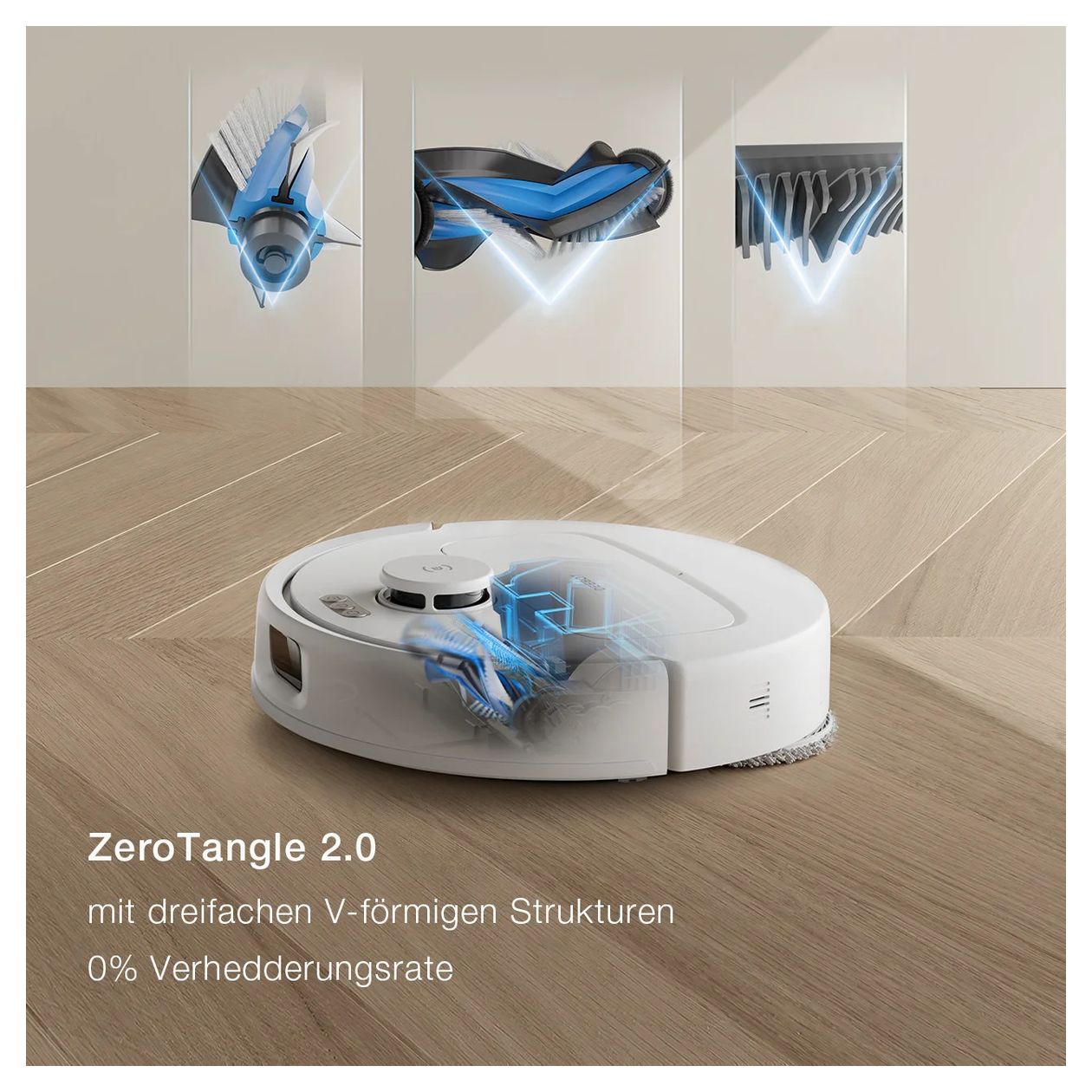 Deebot N30 Pro Omni Saugroboter nass/trocken 320 min Akku 10000 Pascal Leistung  (Weiß) 