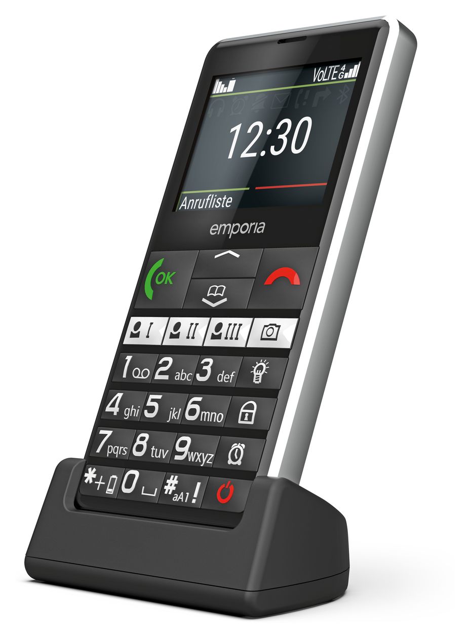 Pure V76 4G Smartphone 5,87 cm (2.31 Zoll) 2 MP Single SIM  (Schwarz) 