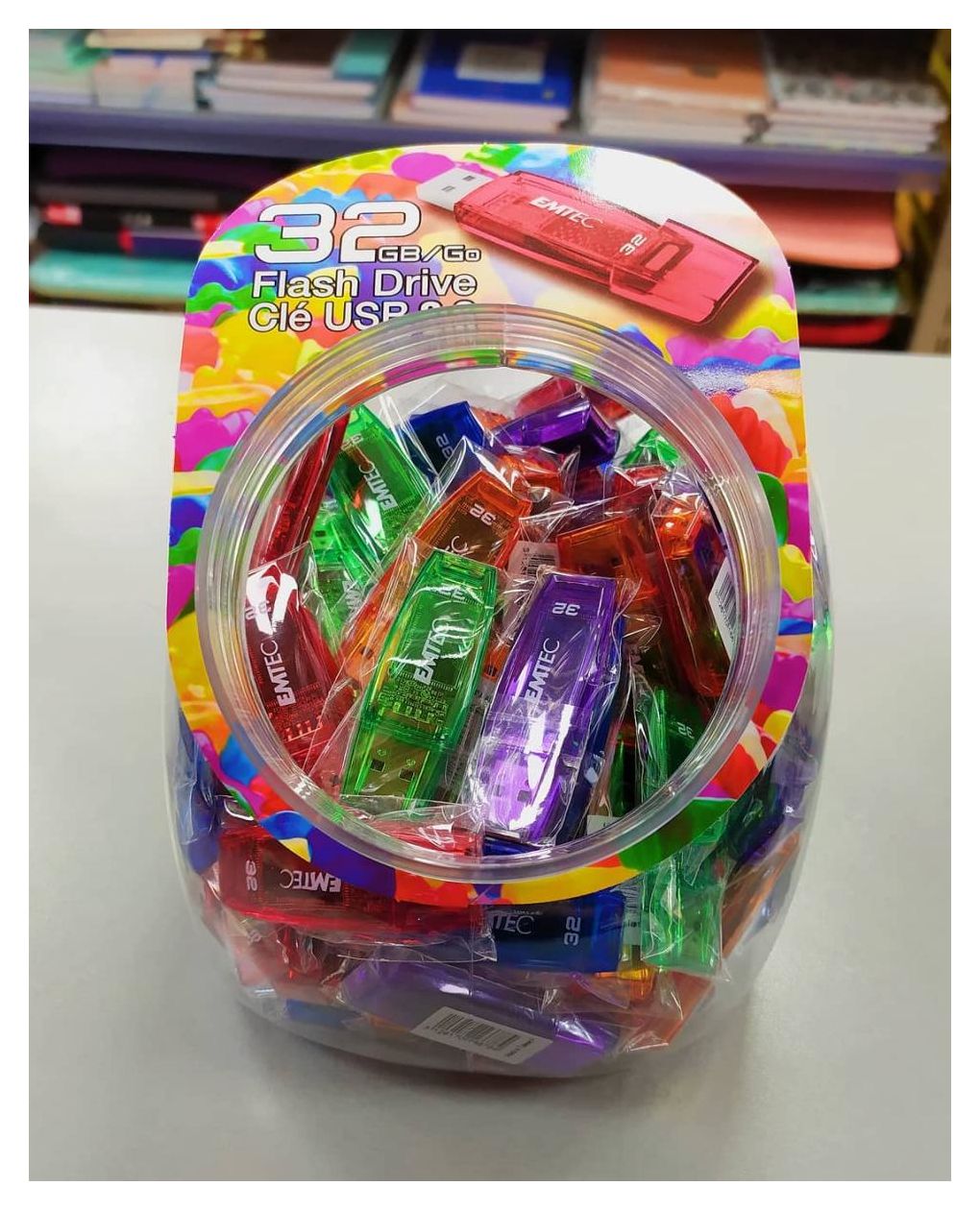 C410 Color Mix - Candy Jar 80 Stück USB Typ-A Stick 32 GB  (Mehrfarbig) 