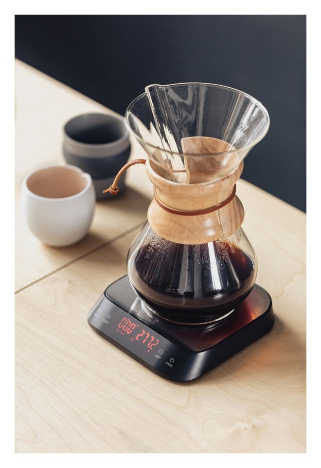 Artista Coffee Elektronische Küchenwaage bis 3 kg Genauigkeit 0,1 g  (Silber) 