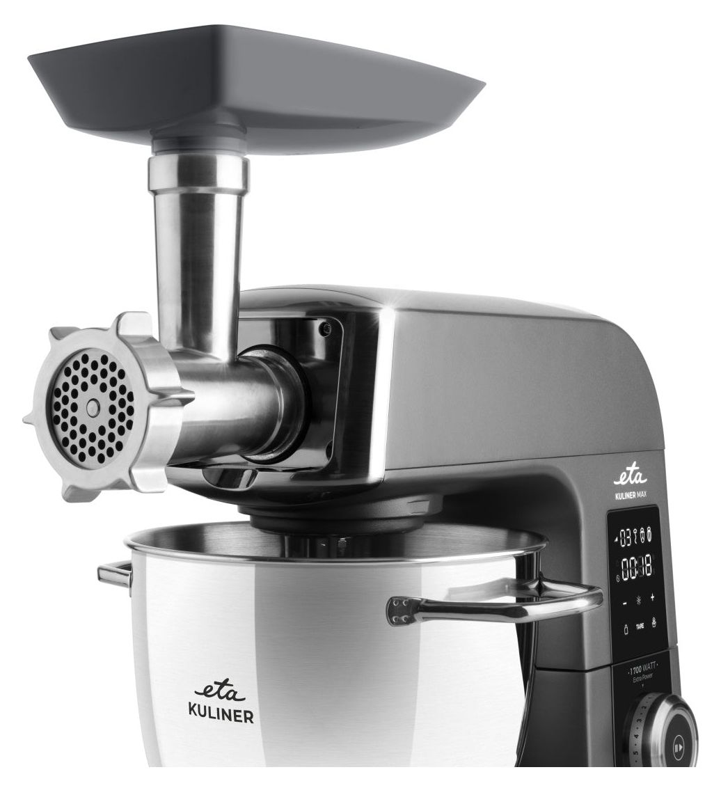 Gratus Kuliner II Max 1700 W Küchenmaschine 6,7 l mit Waage  (Grau) 