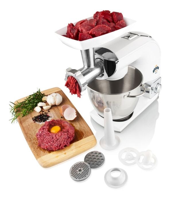Gratus Max III 1200 W Küchenmaschine 5,5 l  (Weiß) 