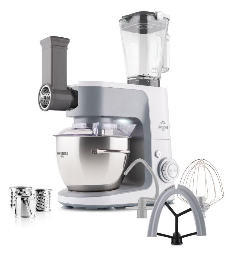 Gratussino III 1200 W Küchenmaschine 4,5 l  (Weiß) 