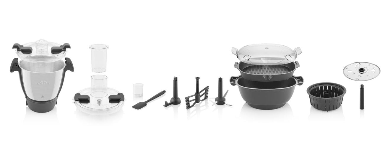 Leonardo Küchenmaschine 3,5 l mit Waage  (Weiß, Grau) 