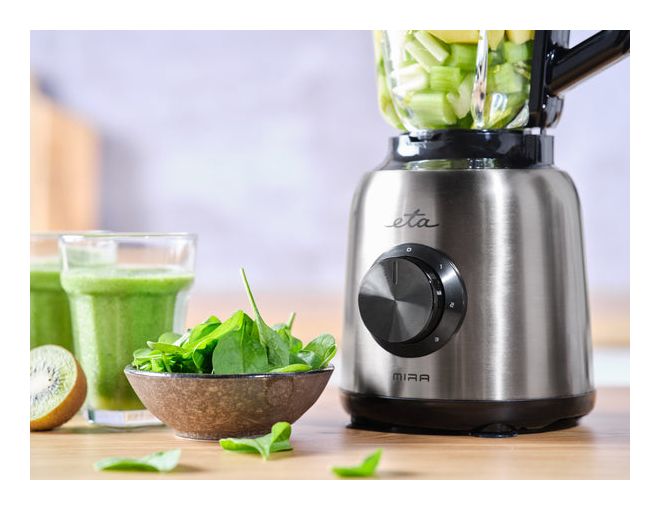 Mira 1,5 l Standmixer 3 Geschwindigkeiten 1200 W  (Schwarz) 