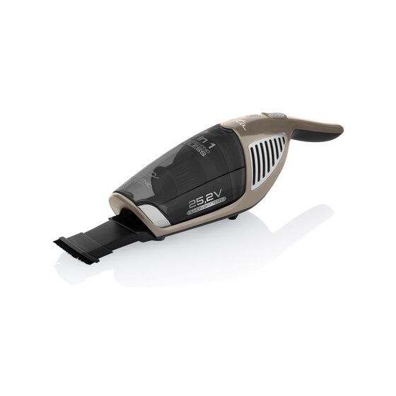 Moneto Handstaubsauger Beutellos bis 54 min Laufzeit 25,2 V HEPA  (Schwarz, Gold) 