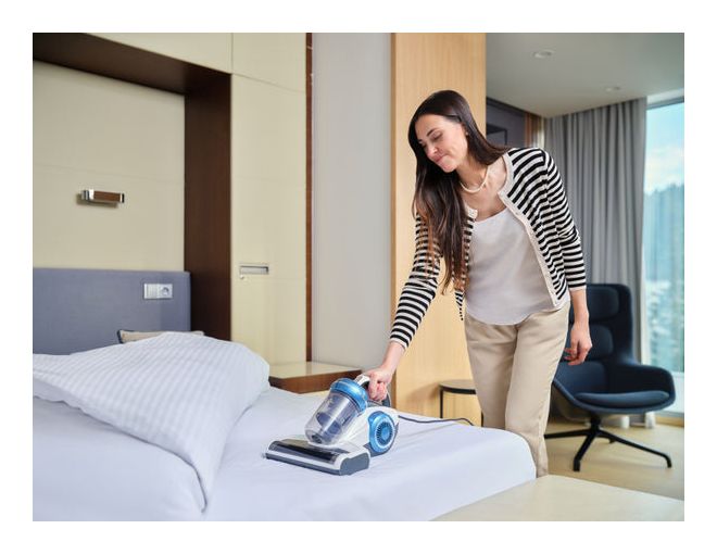 Roxy Handstaubsauger Beutellos  (Blau, Weiß) 