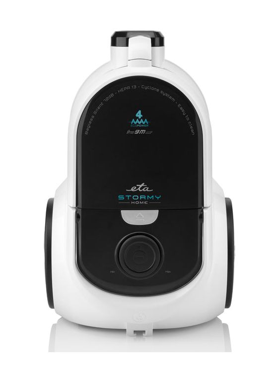 Stormy Home Bodenstaubsauger mit Staubbeutel 800 W HEPA  (Schwarz, Weiß) 