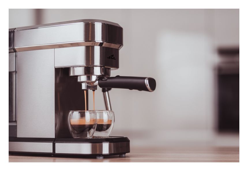 Stretto Siebträger Kaffeemaschine 15 bar 1350 W  (Edelstahl) 