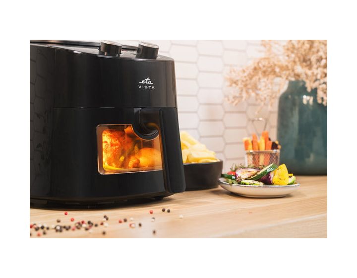 Vista Heißluftfritteuse 4,3 l 1300 W  (Schwarz) 