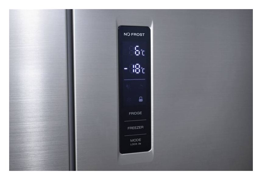 MD425-150-040C Side-by-Side Kühl-/ Gefrierkombination 271 l / 150 l 182 kWh NoFrost 1800 mm x 795 mm  (Schwarz, Edelstahl) 