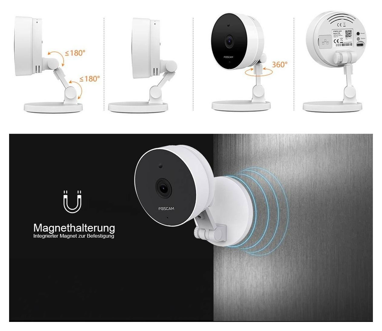 C5M 3072 x 1728 Pixel Innen Nachtsicht  (Weiß) 