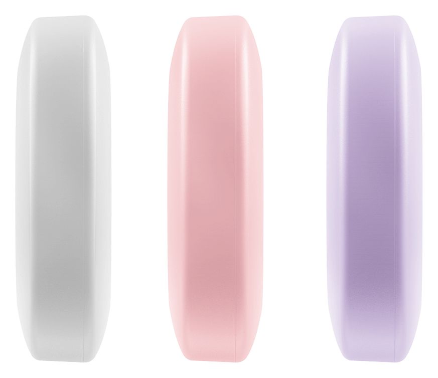 185816 Schlüsselfinder 4er Set Apple Find My, Google's Find Hub (Weiß, Pink, Violett) 