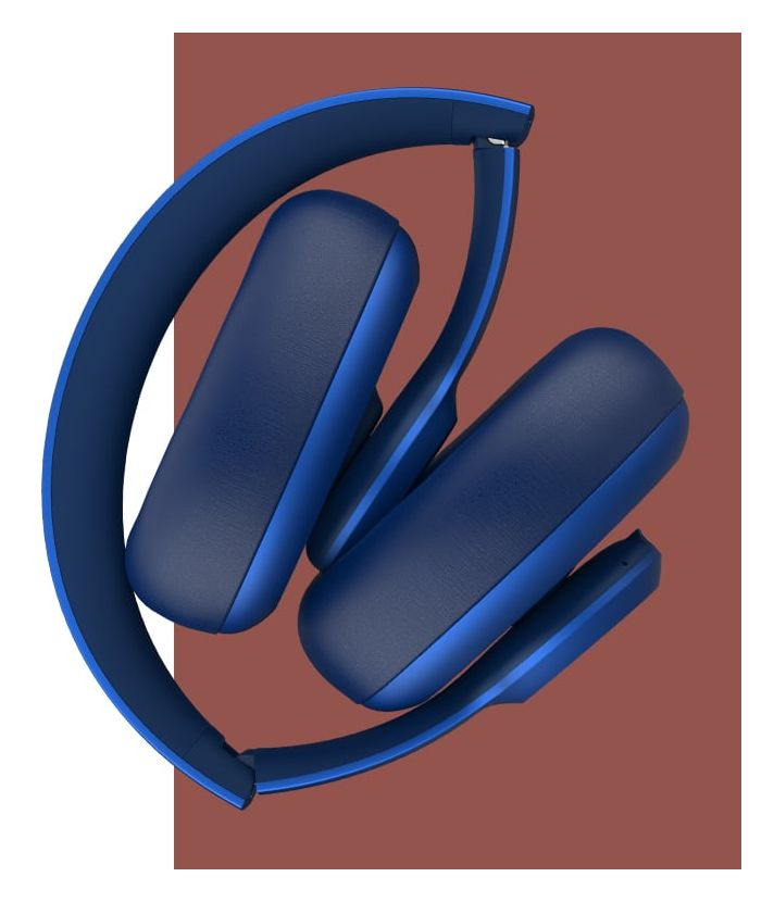 Clam Ace Over Ear Bluetooth Kopfhörer kabellos USB Typ-C  (Blau) 