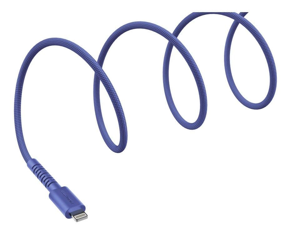 FlexWave Stecker Rundkabel Lightning auf USB A 2 m  (True Blue) 